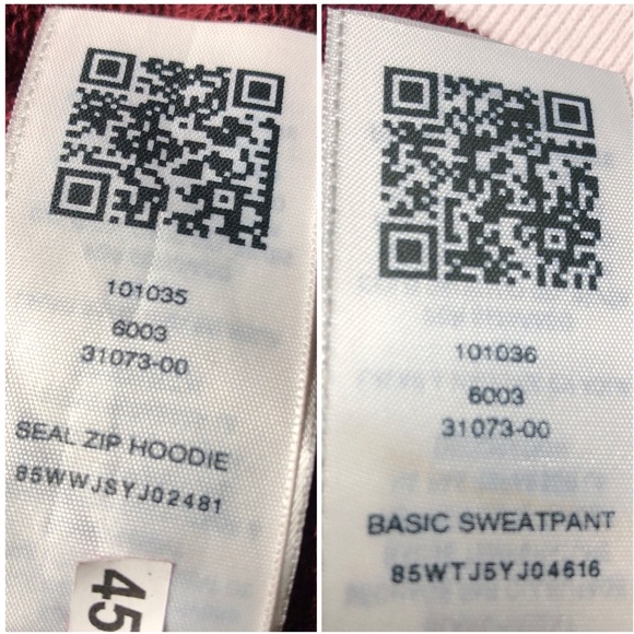 TRUE RELIGION Mens Active Seal Sweatsuit Burgundy - Picture 8 of 8